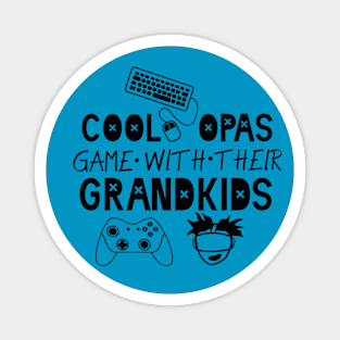 Cool Opas Game with their Grandkids Magnet